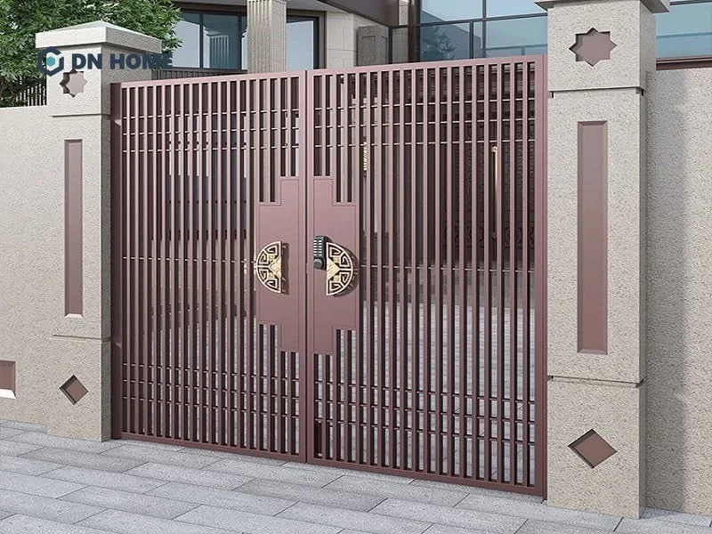 Ưu tiên lựa chọn thiết kế cổng nhà nông thôn đơn giản, tinh gọn