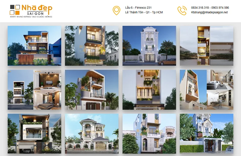 Đơn vị Nhà Đẹp Sài Gòn chuyên thiết kế và thi công xây dựng nội - ngoại thất cho công trình dân dụng