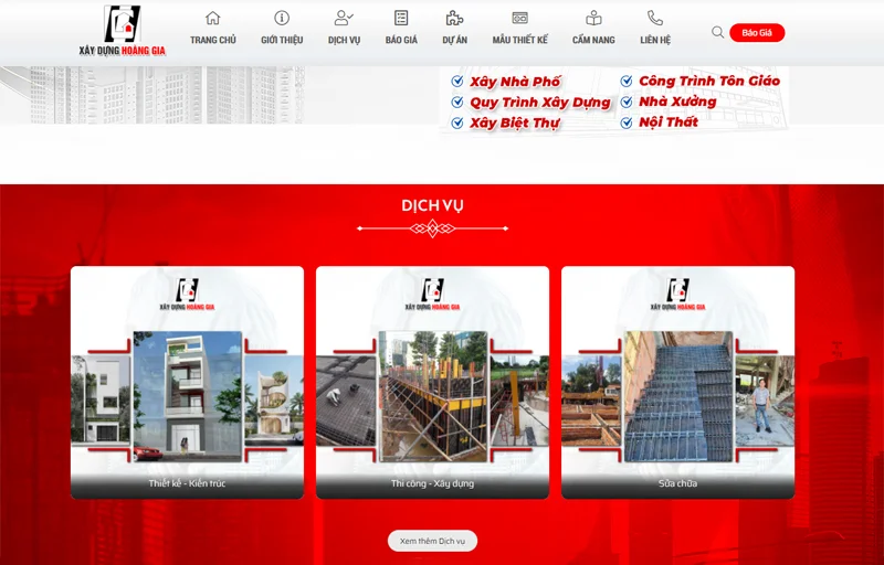 Công ty thiết kế - xây dựng Hoàng Gia luôn mang đến giải pháp thiết kế hiện đại, tiện nghi và thẩm mỹ