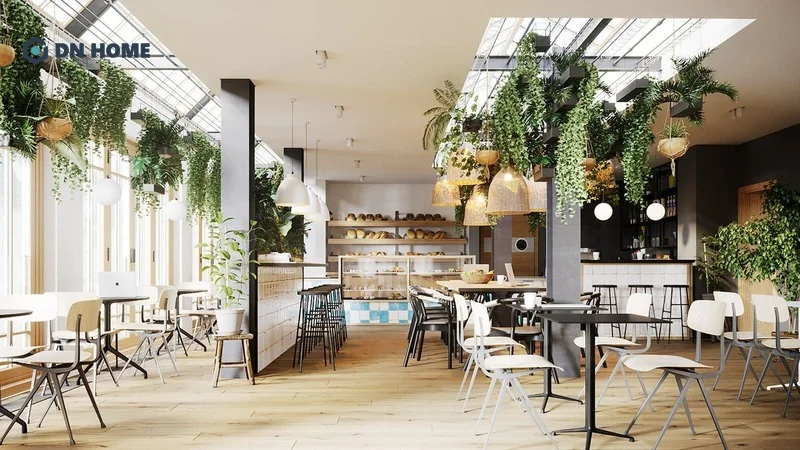 Hệ thống cửa kính lớn giúp đón nhiều ánh sáng tự nhiên