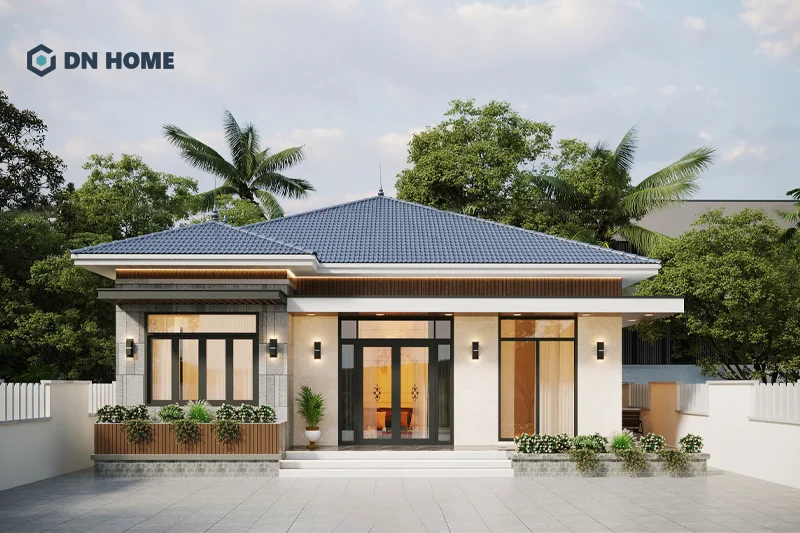 Nhà 1 tầng với 3 phòng ngủ phù hợp gia đình từ 3-6 thành viên