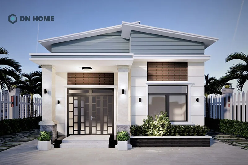 Nhà mái lệch 1 tầng 3 phòng ngủ mang lại cảm giác mới mẻ và trẻ trung