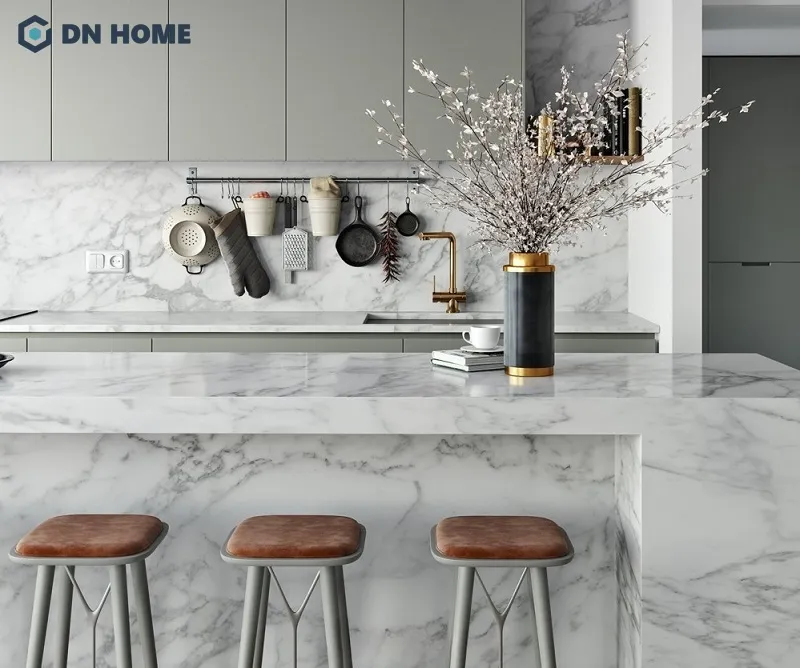 Quầy bar mini chung cư nhỏ gọn, có thể được tích hợp nhiều chức năng giúp gia chủ tận dụng hiệu quả từng góc nhỏ trong căn hộ có diện tích khiêm tốn