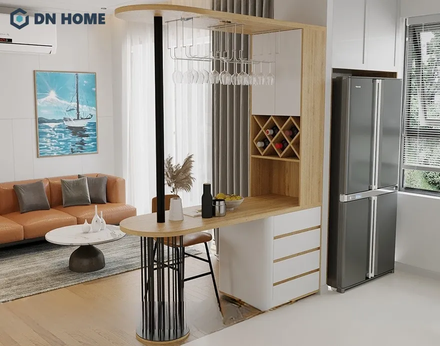 Thiết kế đơn giản nhưng vẫn tạo ra nét đặc trưng riêng cho căn hộ