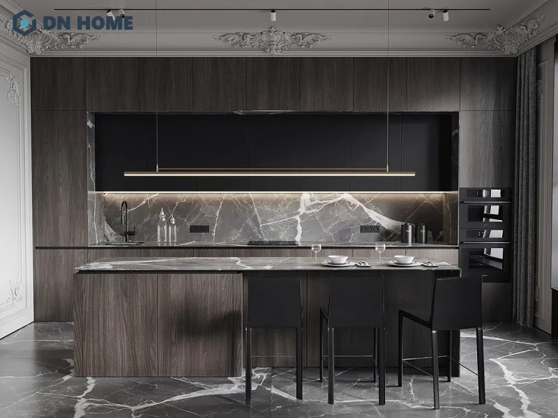 Quầy bar mini chung cư giúp tăng tính thẩm mỹ, tạo điểm nhấn riêng cho căn hộ