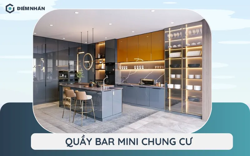 quầy bar mini chung cư