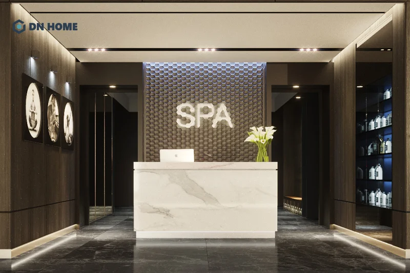 Tùy thuộc vào nhu cầu mà chủ spa có thể lựa chọn đa dạng chất liệu quầy lễ tân khác nhau