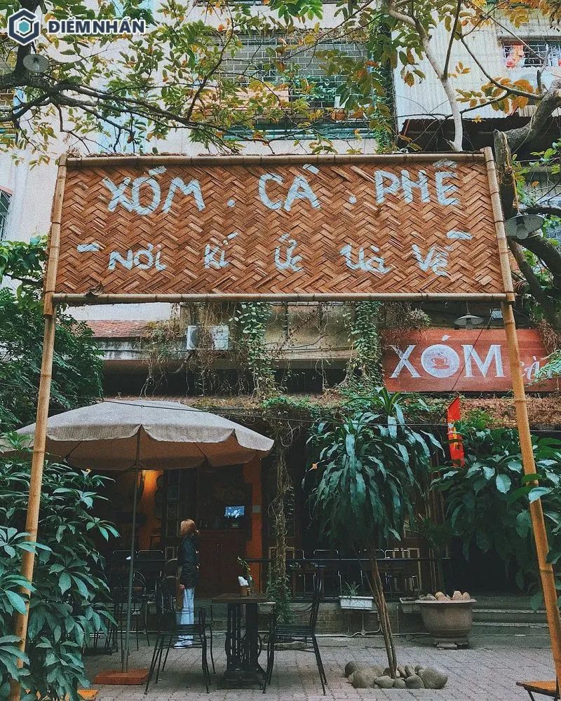 Mẫu bảng hiệu quán Xóm cà phê