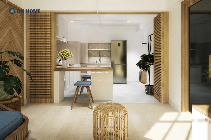 Chất liệu nội thất chung cư mini cho thuê nên ưu tiên tính bền đẹp và dễ vệ sinh, bảo trì