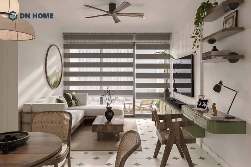 Ưu tiên sử dụng gam màu trung tính làm chủ đạo cho chung cư mini, sử dụng gam màu trầm làm điểm nhấn