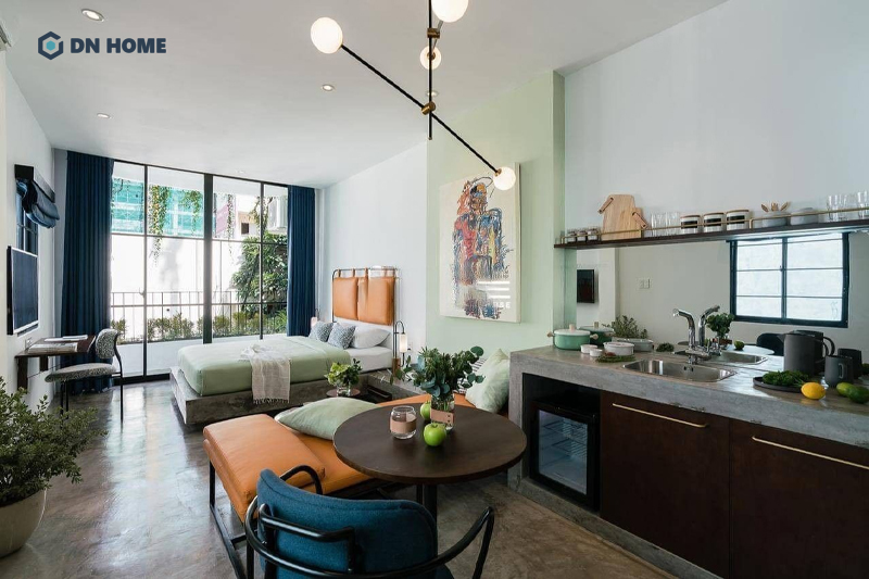 Chung cư mini 20m2 hạn chế tối đa các vách ngăn để giải phóng diện tích sàn sử dụng