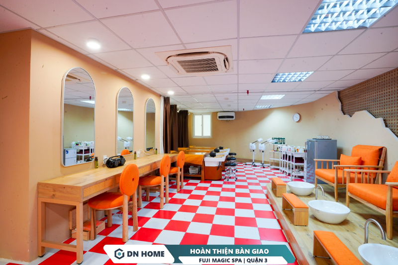 Nội thất và các khu vực chức năng trong Fuji Magic Spa được bố trí khoa học, thông minh