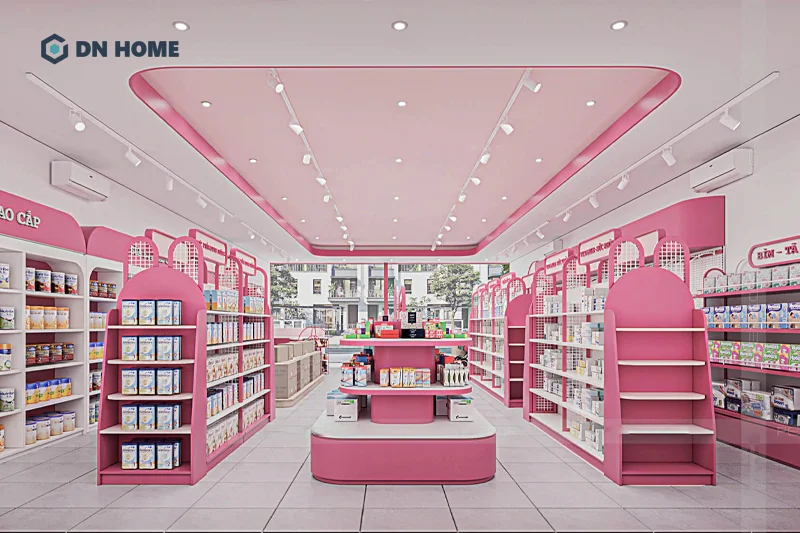 Không gian mở, tận dụng ánh sáng tự nhiên giúp shop Thỏ Ngọc trở nên rộng rãi hơn