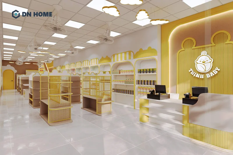 Hệ thống đèn chiếu bố trí thông minh và kiểu dáng ấn tượng tạo điểm nhấn cho không gian