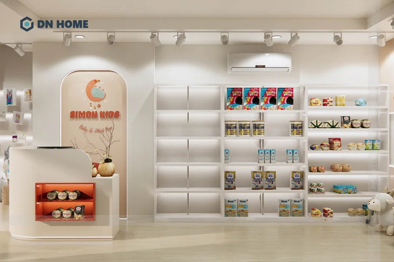 Hệ thống đèn chiếu thông minh, giúp làm nổi bật sản phẩm trưng bày