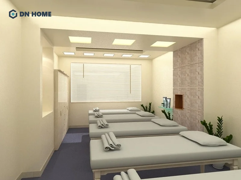 Thiết kế sử dụng gam màu nhã nhặn, làm cho không gian thêm phần sang trọng