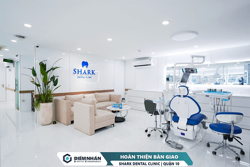 Dự án Shark Dental Clinic được thiết kế - thi công và hoàn thiện 100% bởi Nội Thất Điểm Nhấn