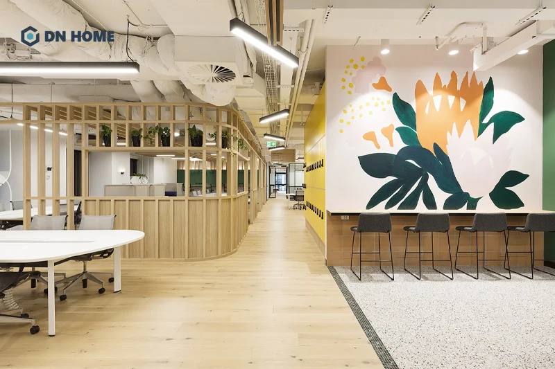 Không gian làm việc màu sắc, năng động đầy cảm hứng bên trong văn phòng Microsoft