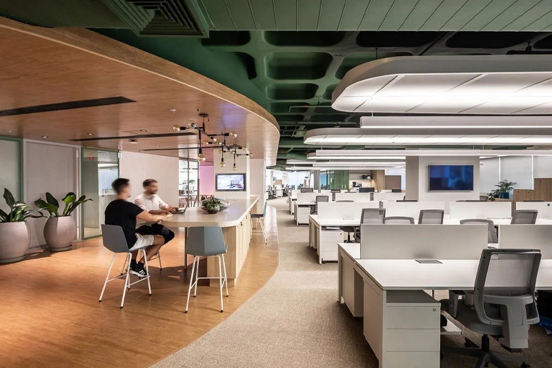 Hệ thống chiếu sáng trong văn phòng nên được thiết kế thông minh và đảm bảo tính thẩm mỹ