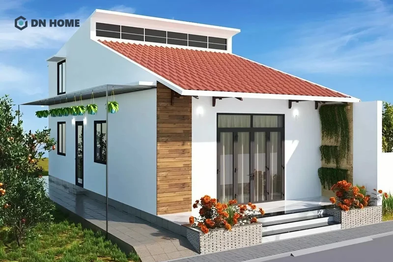 Thiết kế nhà cấp 4 nông thôn thường hướng đến vẻ đẹp bình dị và gần gũi với thiên nhiên