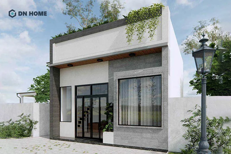 Nhà cấp 4 mái bằng 200 triệu mang đến vẻ đẹp hiện đại, trẻ trung cho ngôi nhà