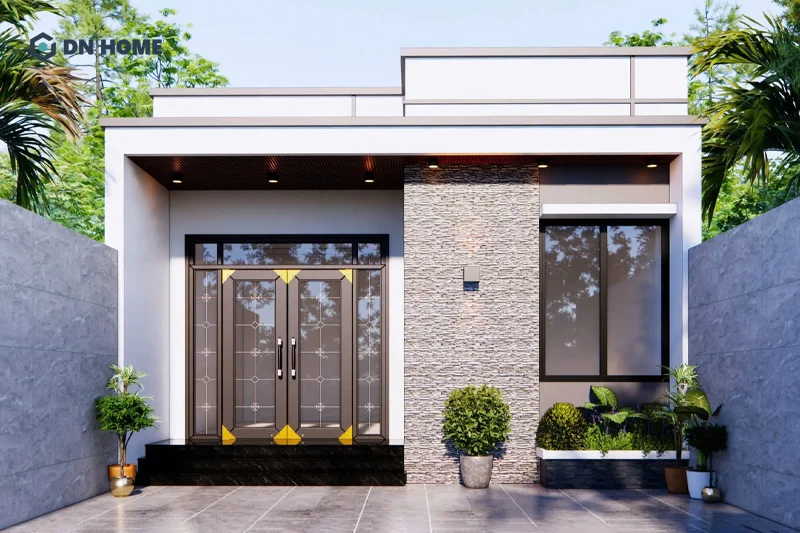 Ưu điểm của nhà cấp 4 mái bằng là tiết kiệm chi phí xây dựng, thời gian thi công nhanh chóng