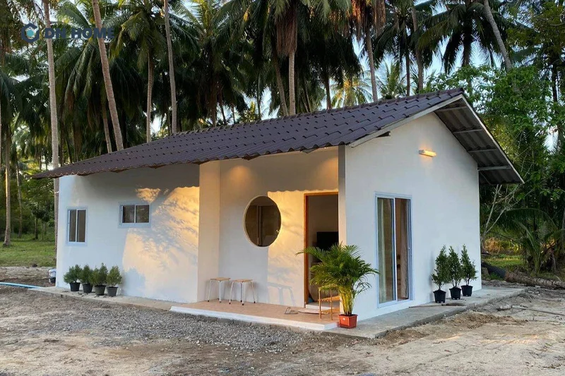 Khi xây nhà cấp 4, nên lựa chọn loại mái dễ thi công để tiết kiệm chi phí, tránh vượt quá ngân sách 200 triệu