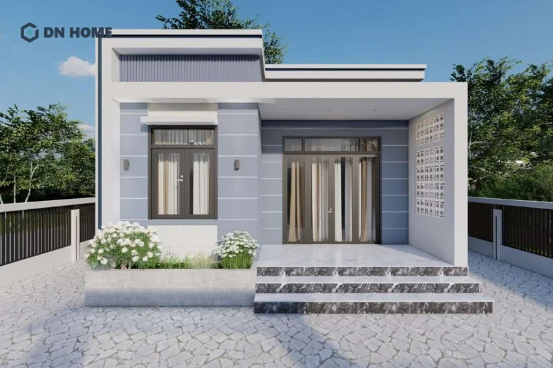 Nhà cấp 4 chi phí 200 triệu với 2 phòng ngủ cần tối ưu mặt bằng và vật liệu xây dựng