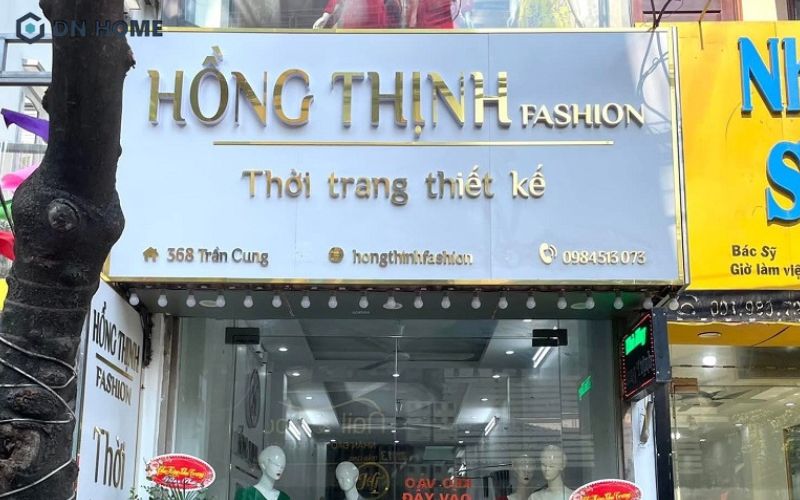 Mẫu biển hiệu nhà may inox chữ nổi đẹp, tinh tế