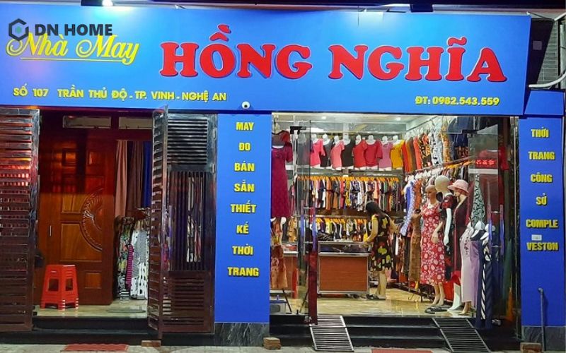 Mẫu bảng hiệu nhà may bạt hiflex đẹp