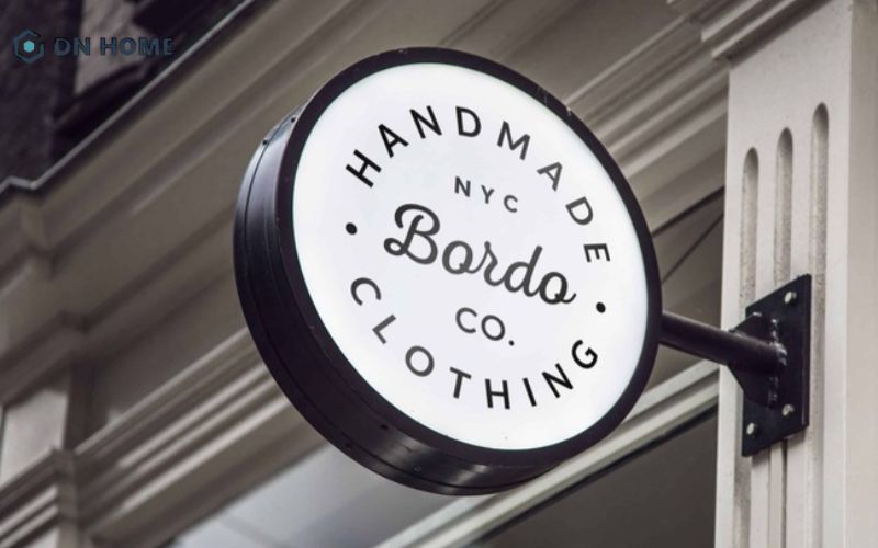 Mẫu bảng hiệu với các gam màu sáng, giúp làm nổi bật không gian kinh doanh