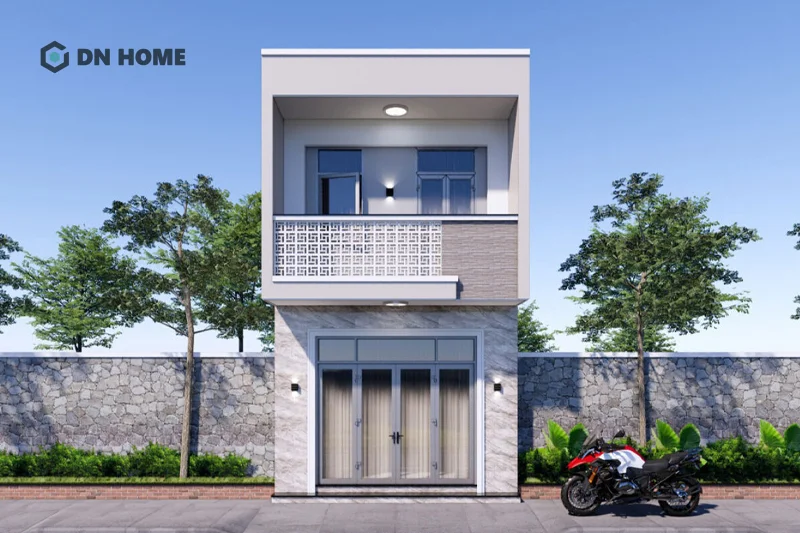 Nhà 1 trệt 1 lầu 5x15m ngân sách 500 triệu hướng đến việc thiết kế đơn giản, tối giản