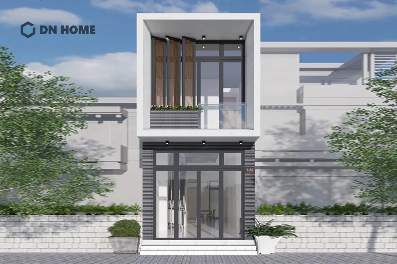 Nhà 1 trệt 1 lầu 5x15m dưới 1 tỷ thiết kế theo phong cách hiện đại với màu sắc trang nhã