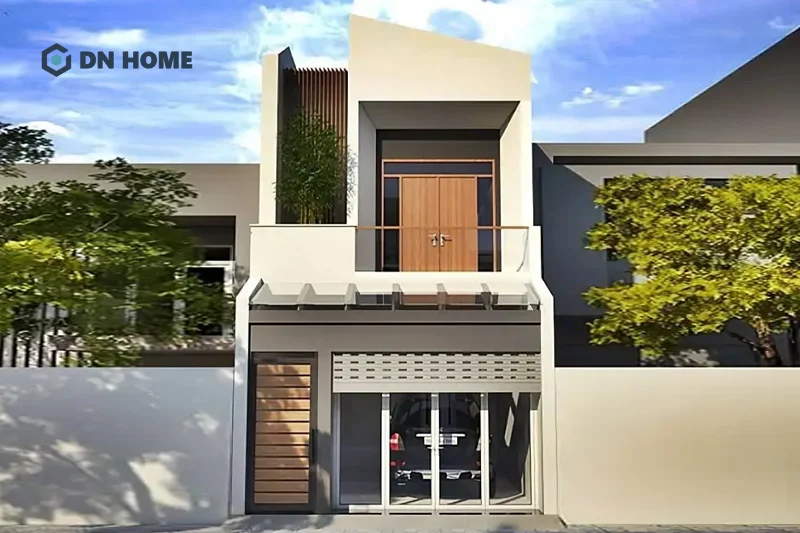 Với chiều dài 15m, bạn có thể tận dụng một phần khoảng diện tích trước để làm gara