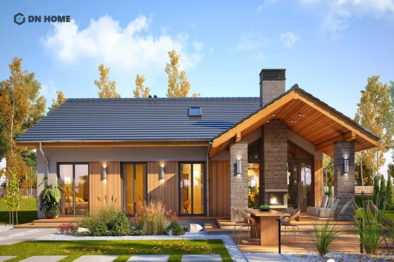 Khi thiết kế nhà 1 tầng chữ L, gia chủ cần chú ý cải thiện góc khuyết chữ L để nâng cao tính thẩm mỹ