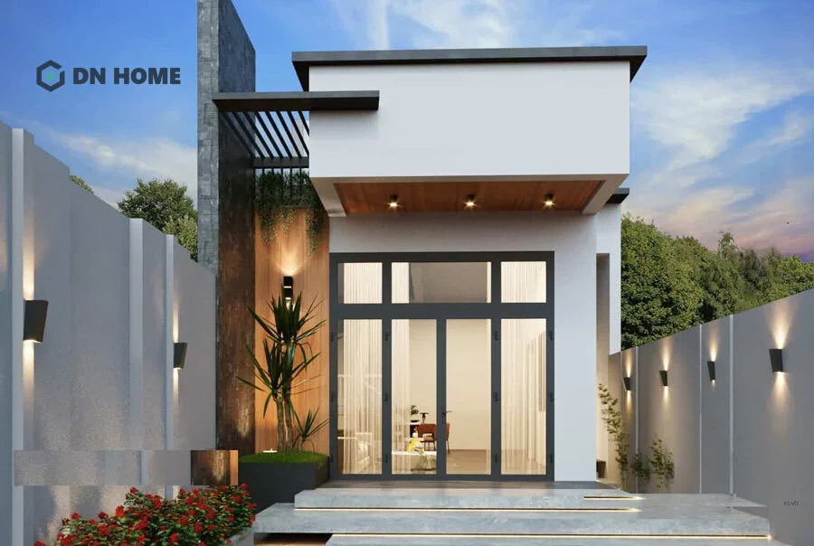 Mẫu nhà cấp 4 với 2 phòng ngủ 5x12 với thiết kế hút mắt