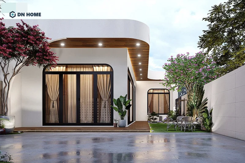 Nhà cấp 4 mái bằng có sân vườn và 3 phòng ngủ là lựa chọn lý tưởng cho gia đình yêu thích không gian gần gũi thiên nhiên