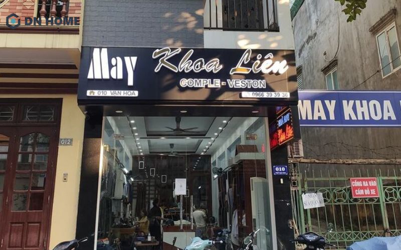 Mẫu bảng hiệu nhà may veston với thiết kế đẹp