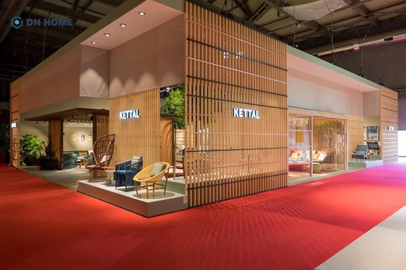 Màu sắc và vật liệu showroom cần có sự đồng bộ để đảm bảo tính thẩm mỹ