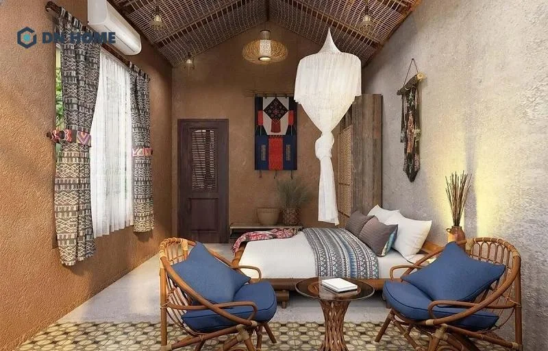 Mẫu homestay thiết kế theo phong cách vintage giúp du khách như đang lạc vào vùng đất nên thơ ở quá khứ