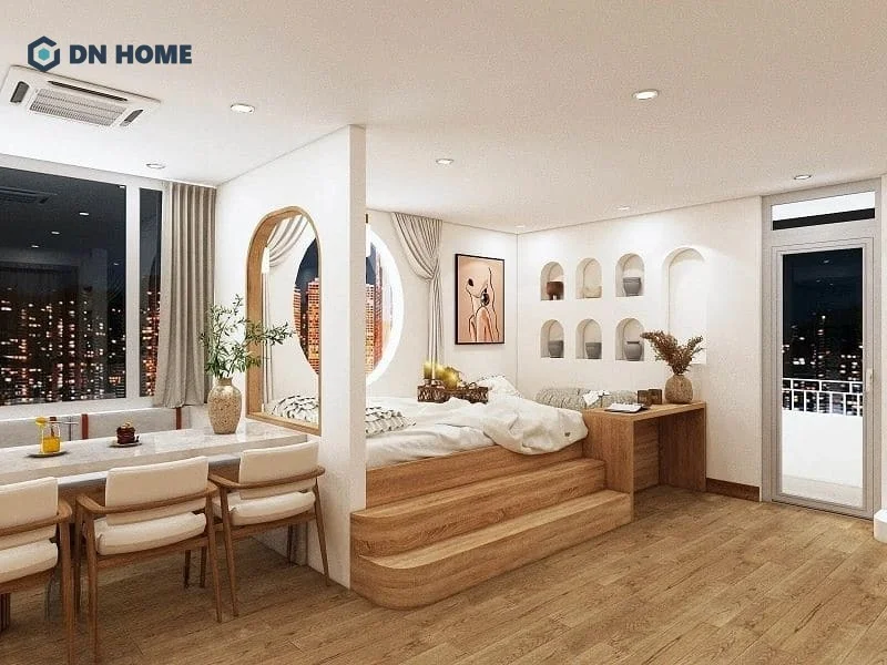 Không gian homestay ấm cúng, dễ chịu