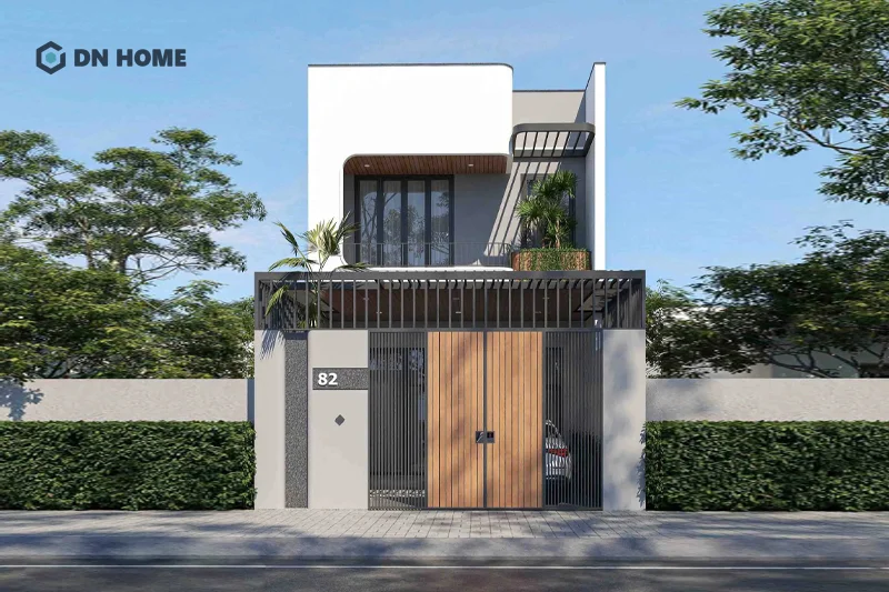 Nhà ống 2 tầng với 4 phòng ngủ phù hợp với gia đình có 3 thế hệ hoặc đông thành viên cùng sinh sống