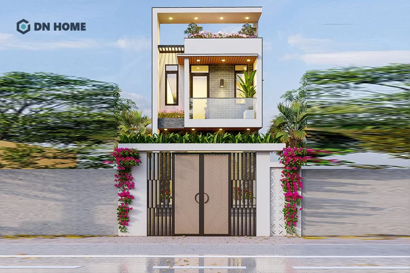 Nên xây thêm khu vực giếng trời để giảm bớt cảm giác bí bách, ngột ngạt của nhà ống