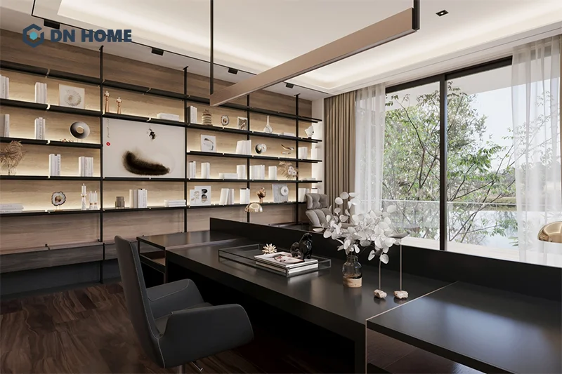 Với không gian rộng rãi, có thể thiết kế không gian làm việc theo sở thích cá nhân