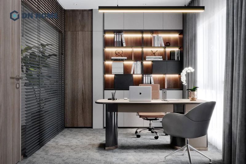 Nội thất tinh gọn và đa năng được sử dụng phổ biến trong văn phòng làm việc phong cách tối giản