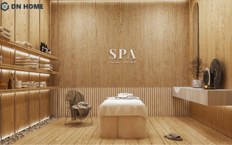 Những loại đèn hắt sáng dịu nhẹ là lựa chọn lý tưởng cho không gian spa
