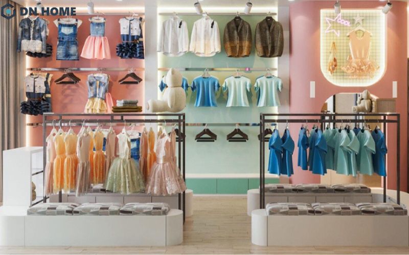 Cần chú trọng thiết kế cửa hàng quần áo đẹp để tạo nên bộ nhận diện thương hiệu riêng
