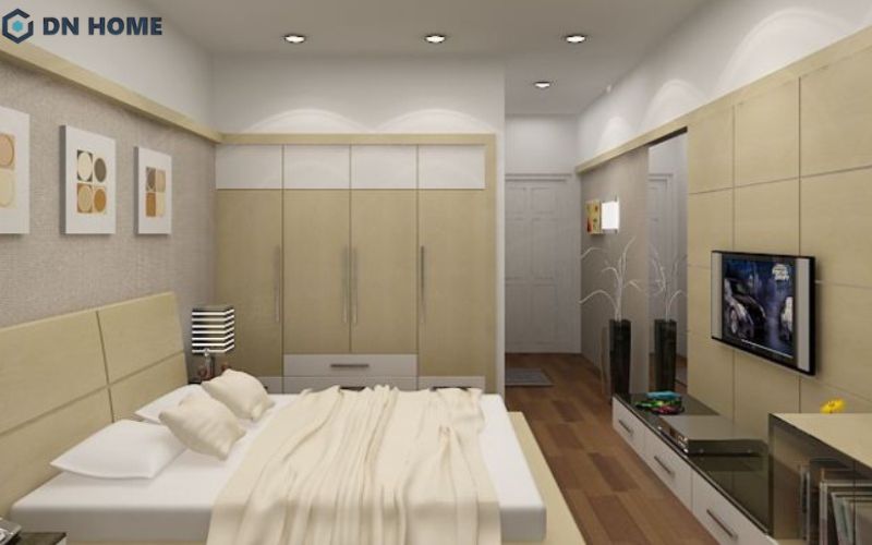 Hệ thống đèn âm trần tạo chiều sâu và vẻ sang trọng