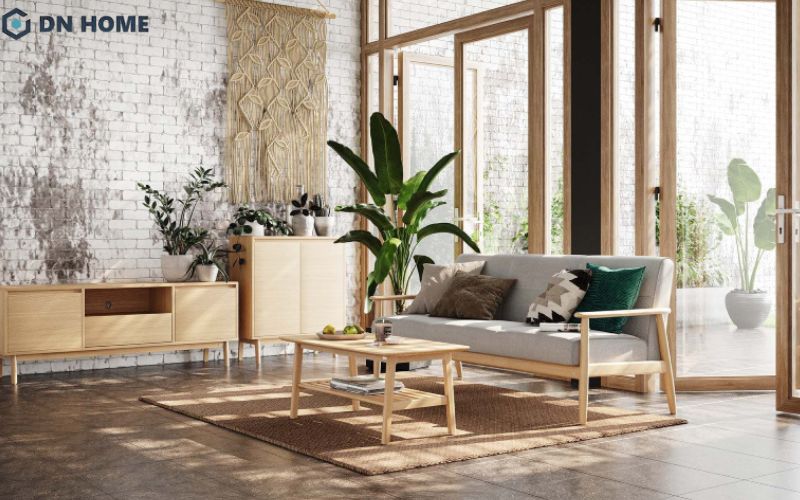 Nội thất trong phong cách Japandi có sự kết hợp hài hòa giữa Nhật Bản và Bắc Âu