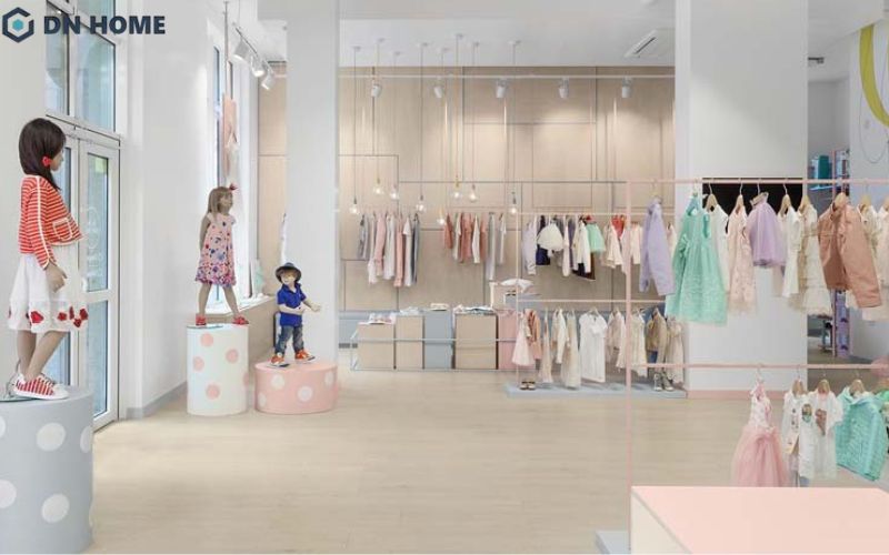 Shop thời trang trẻ em cao cấp được thiết kế chuyên nghiệp, ưu tiên nâng cao trải nghiệm mua sắm